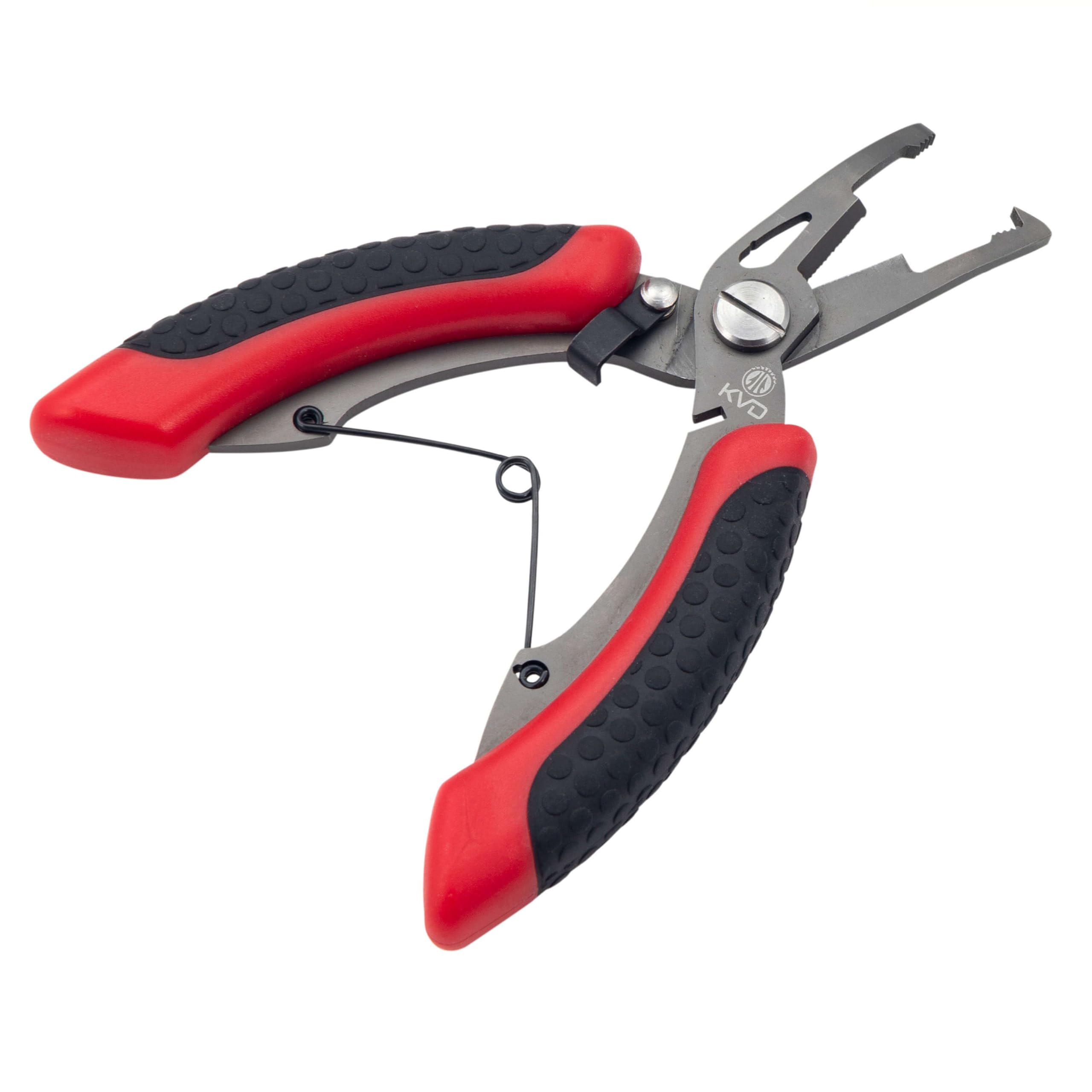 Strike King KVD Precision Split Ring Pliers, 5-Inches, Red