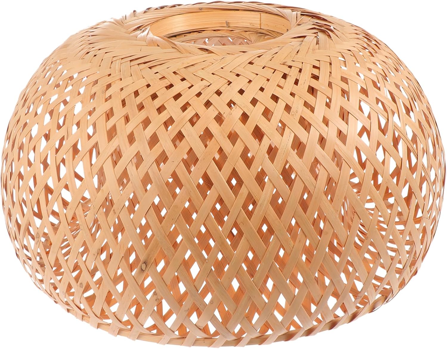 Gadpiparty 1pc Bamboo Weaving Lampshade Unique Artistic Light Shade for Ceiling and Table Durable Natural Cover for Dining Room Bedroom and Office Easy to Install