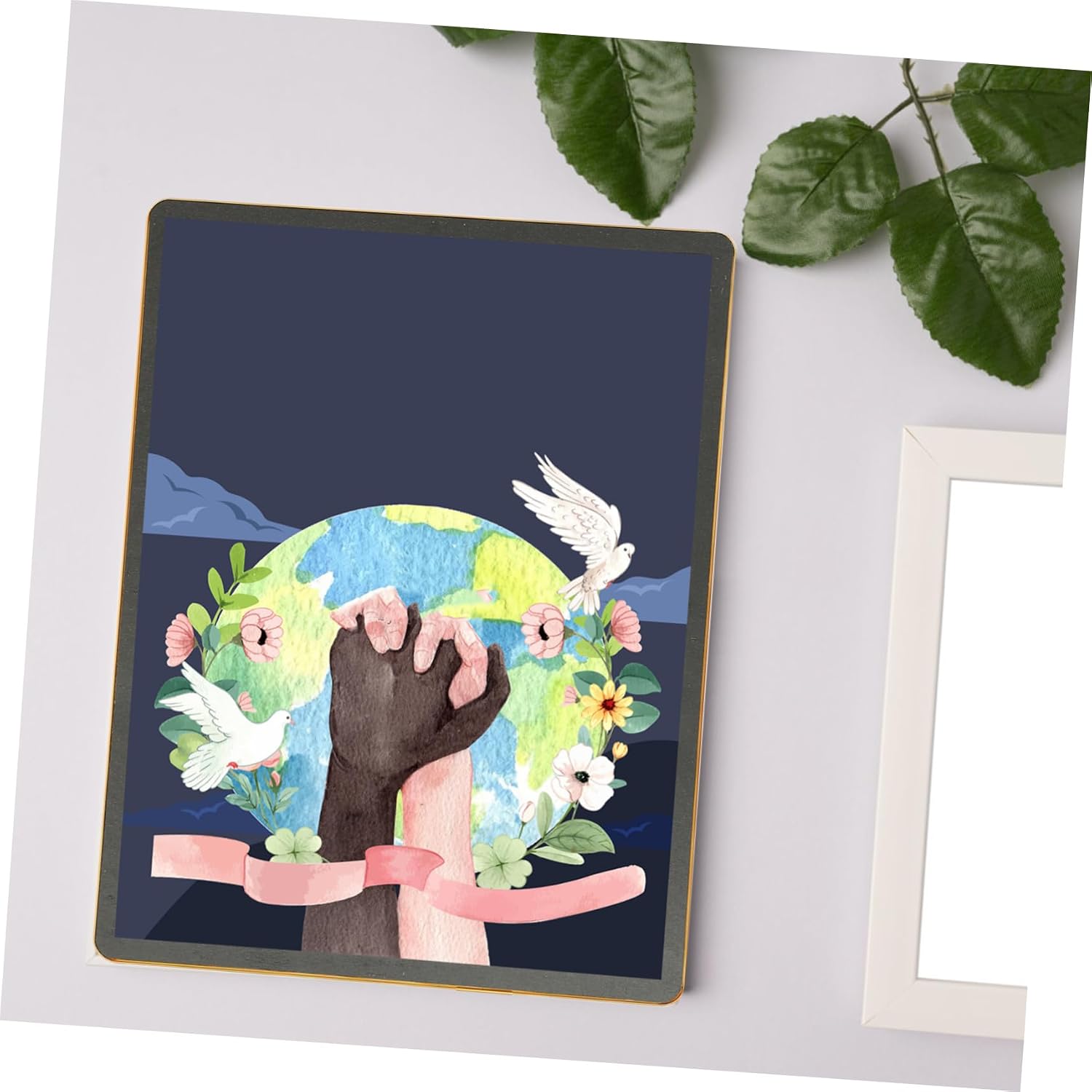 Acrylic Magnetic Photo Frame Display for Certificates and Posters Large Trim Sturdy Design for Desktop Use Versatile Authorization Frame