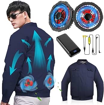 Amazon.co.jp: [barkyo] 空調作業服 ファン付き バッテリーフルセット