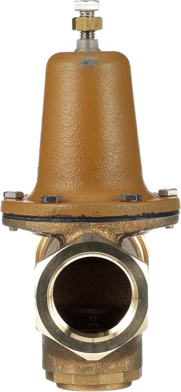Watts LF25AUB-Z3 Series 1-1/2" Lead-Free Cast Copper Silicon Alloy Water Pressure Reducing Valve, NPT Female Union x NPT Female Outlet, Polymer Seat, Adjustable Pressure 25 to 75 psi, Maximum 300 psi