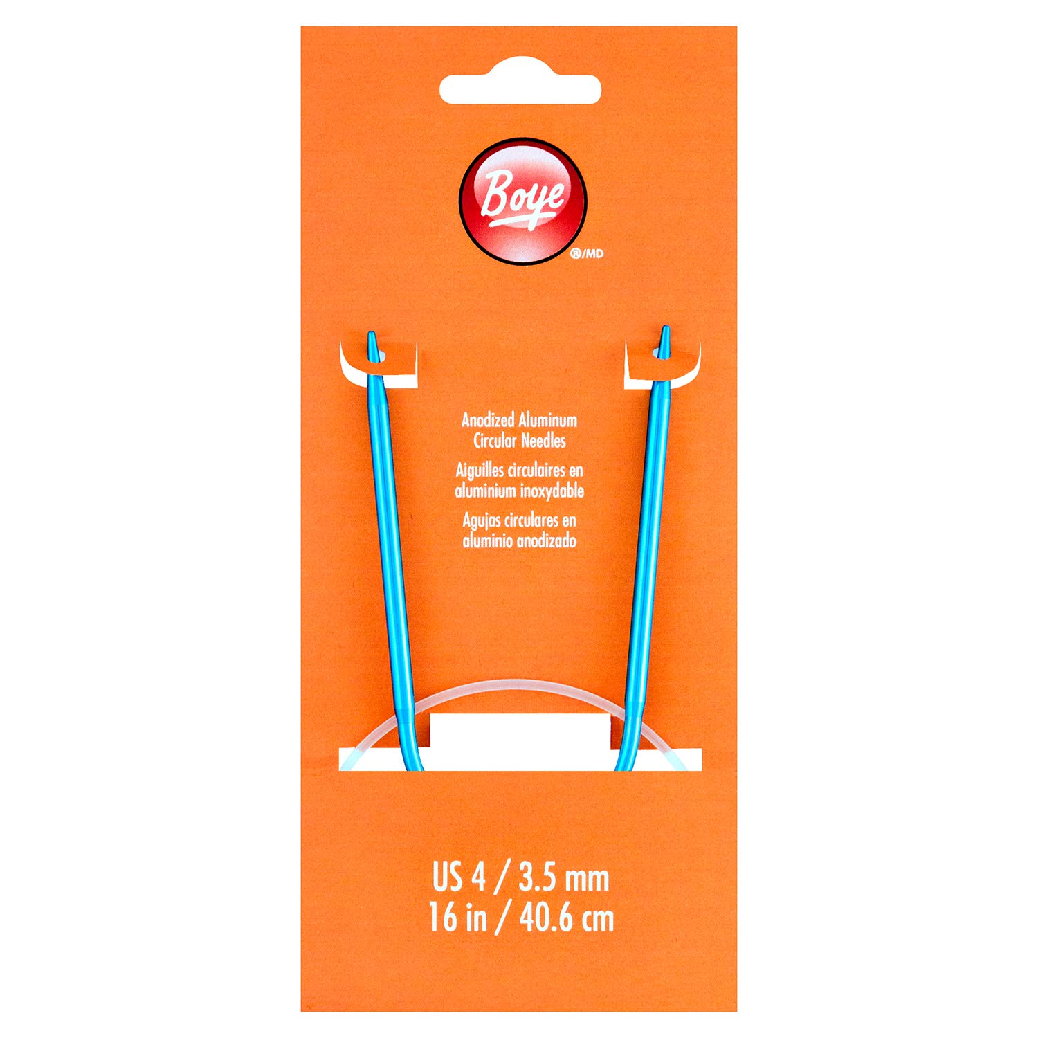 Boye 3227348004 m Ferri da Maglia circolari, 40,6 cm