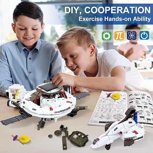 Miniatura 4 de Kits de ciencia para niños de 8 a 12 años, kit de robot solar de aprendizaje, construcción de juguetes STEM, experimentos para niños de 6 a 8 años,