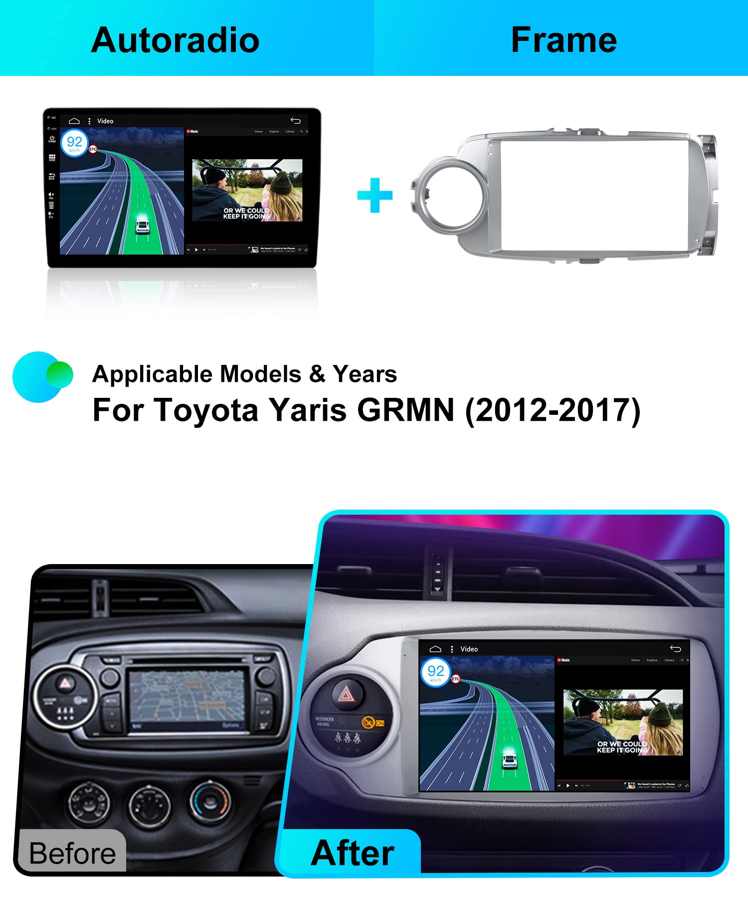 JOYX Android 13 IPS autoradio geschikt voor Toyota Yaris (2005-2011) - 4G 64G - ingebouwde DSP/Carplay/Android auto - LED-camera MIC - 9 inch 2 JOYX Android 13 IPS autoradio geschikt voor Toyota Yaris (2005-2011) - 4G 64G - ingebouwde DSP/Carplay/Android auto - LED-camera MIC - 9 inch 2