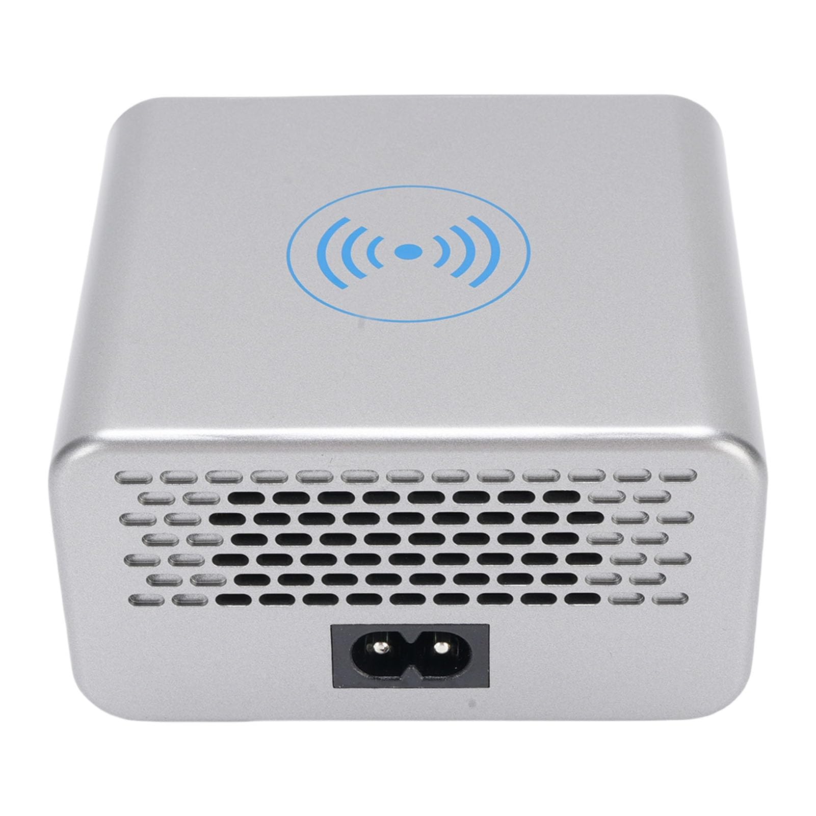 Zunate Stacja ładowania USB 100 W, 8 Portowych urządzeń Szybka ładowarki z QC3.0 PD Szybkie ładowanie Bezprzewodowe i Wyświetlacz na Ekranie, Tablety Smartfonów (wtyczka UE)