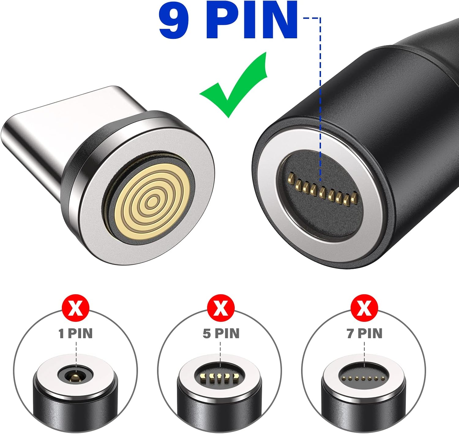 VAFOTON 9Pin 60W/100W Type C Magnetic Tips/Quick Togo Ubuy