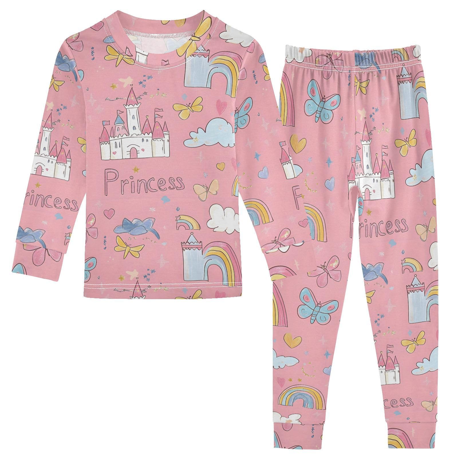 UMIRIKO Pajamas Sets Sleepwear Long Sleeve 2 pcs Clothes Pjs 24M 202b8926
