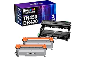 (TM 3-Pack Compatible Toner Cartridge and Drum Unit Replacement for Brother TN450...