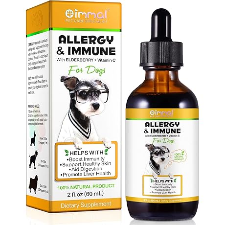 Benadryl Liquid Allergy, Itch, Hot Spots, and Immune Supplement for Dogs