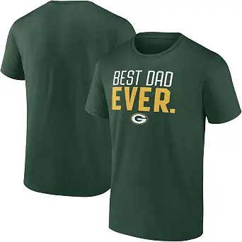Men's Green Bay Packers Best Dad Ever Team T-Shirt