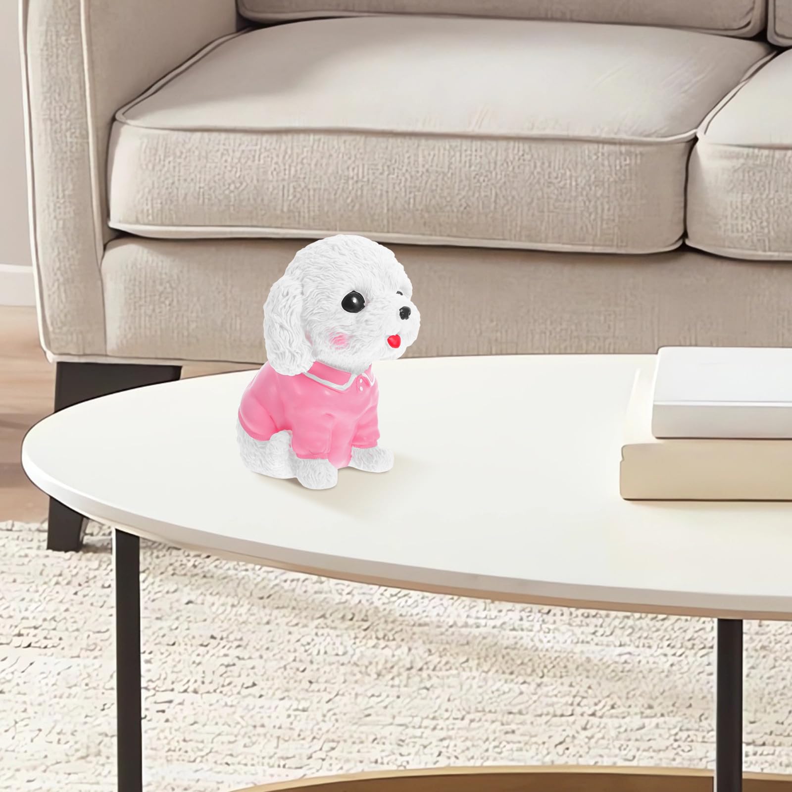 Veemoon Tirelire de Chien Mignon Structure Anti-Chute pour Garçon et Filles en PVC Grosse Capacité Facile à Utiliser, pour Bureau ou Chambre