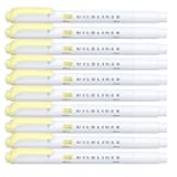 ZEBRA MILDLINER Highlighter pen markers, Mild Yellow (WKT7-MY) x10