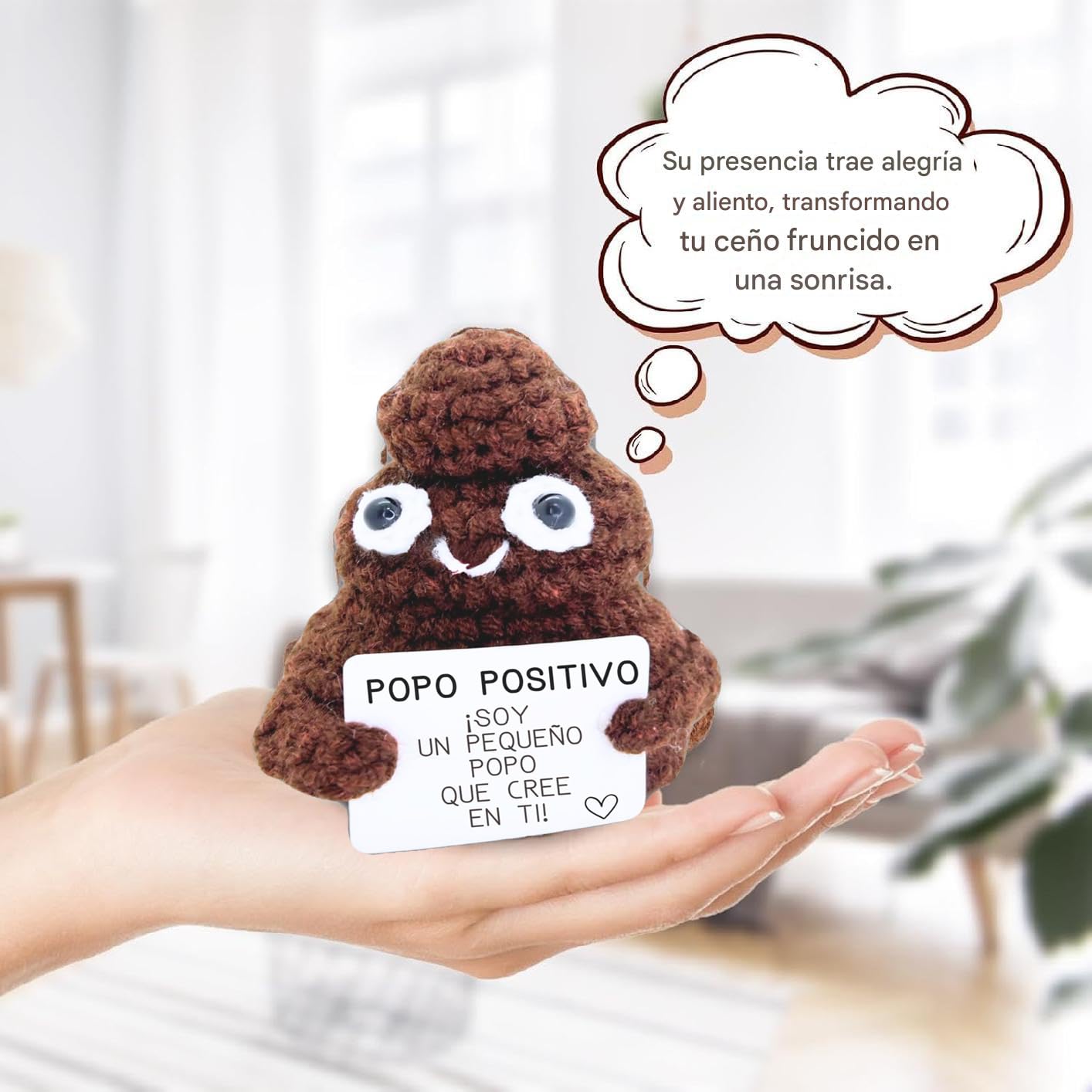 Vspek Capsula Positiva all'Uncinetto, Regalo Infermiera, Portachiavi Pillole, Regali Laurea Medicina, Incoraggiamento Compleanno Regalo per un Medico Amica Collega Famiglia Sorella