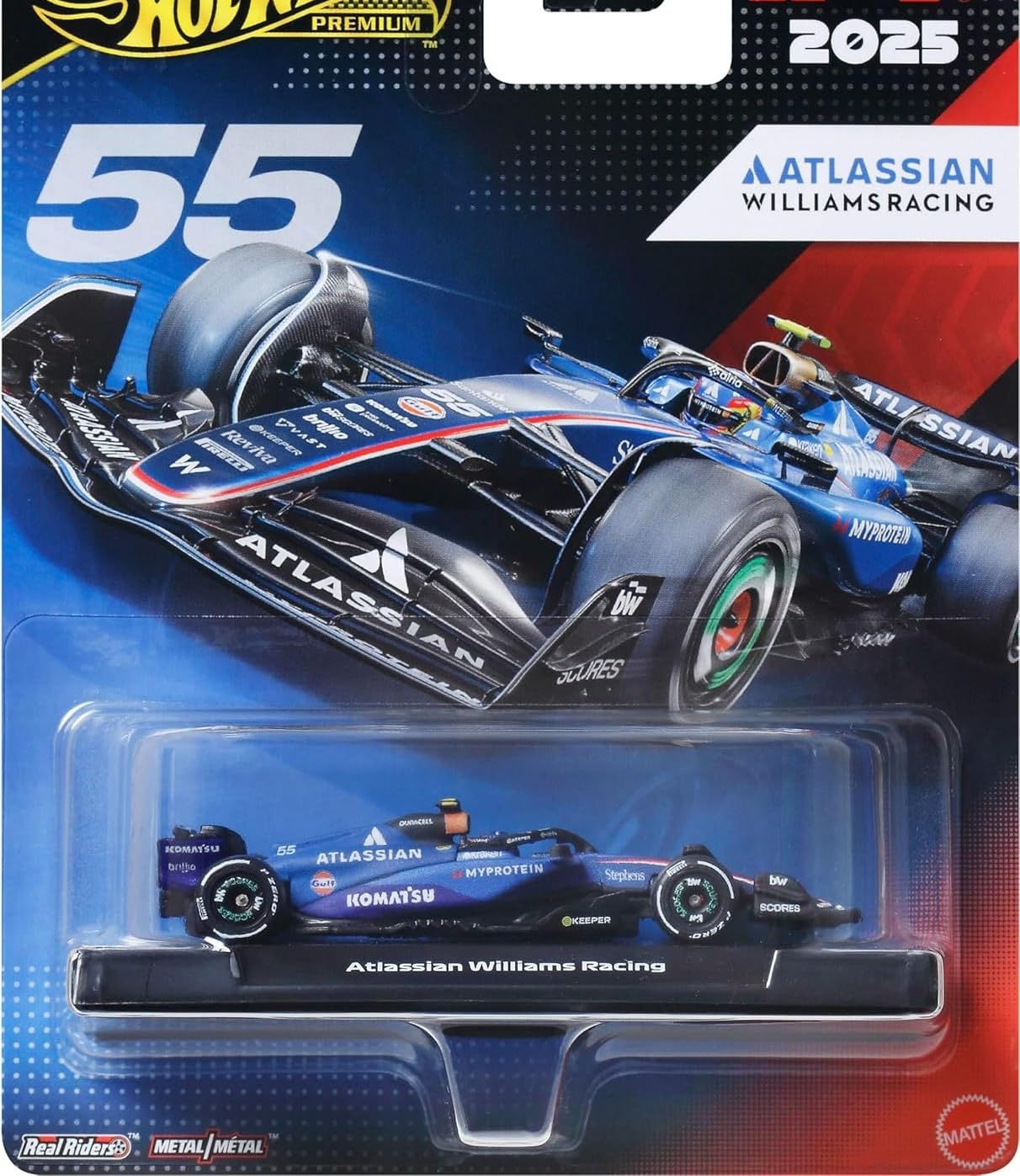 Funtique HW's Premium 2025 F1 Atlassian Williams Racing FW46, 1:64