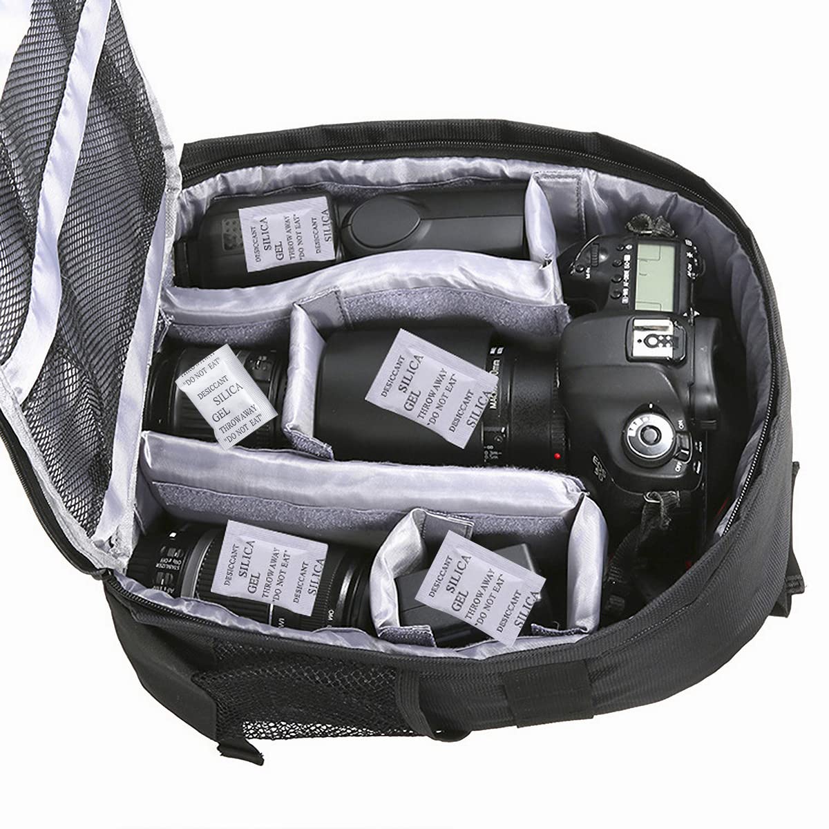Bolsas de Gel de Sílice Sachets Desecante Pequeño Paquete de 100