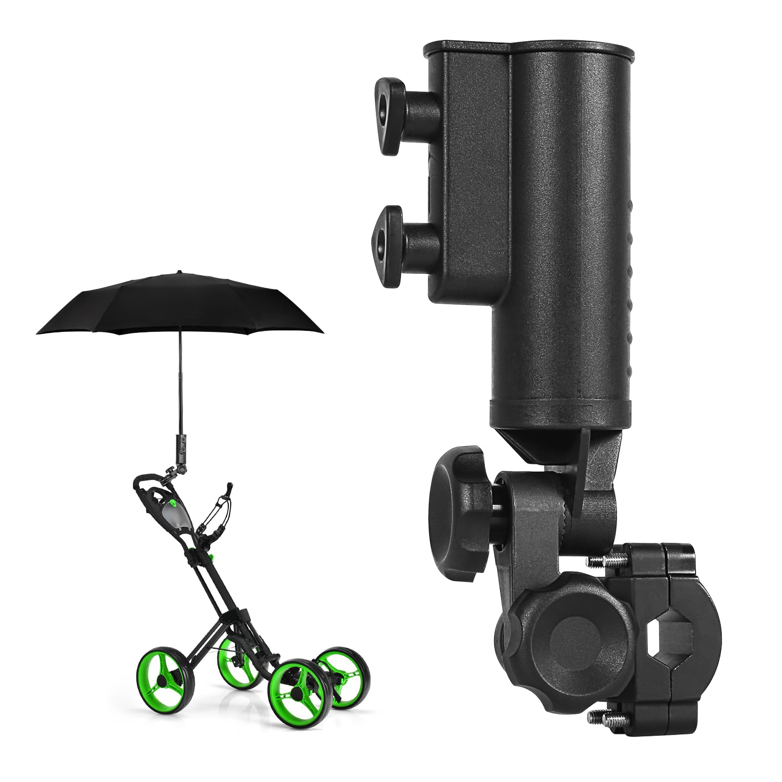 Photo 1 of WEIMELL Golf Cart Umbrella Holder - Black