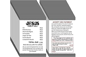 200Pcs Salvation Tracts Gospel Plan of Salvation Pocket Holy Postcards for Christian Gifts