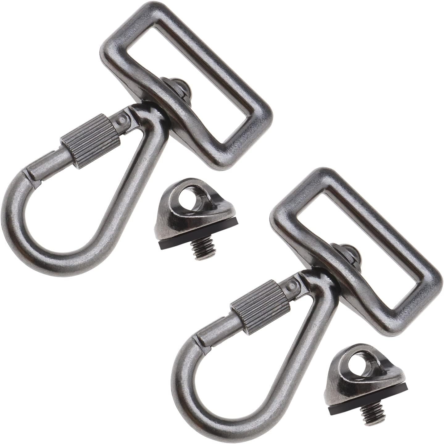 4 Pieces Metal Screw and SLR Camera Shoulder Strap Hooks Set Quick