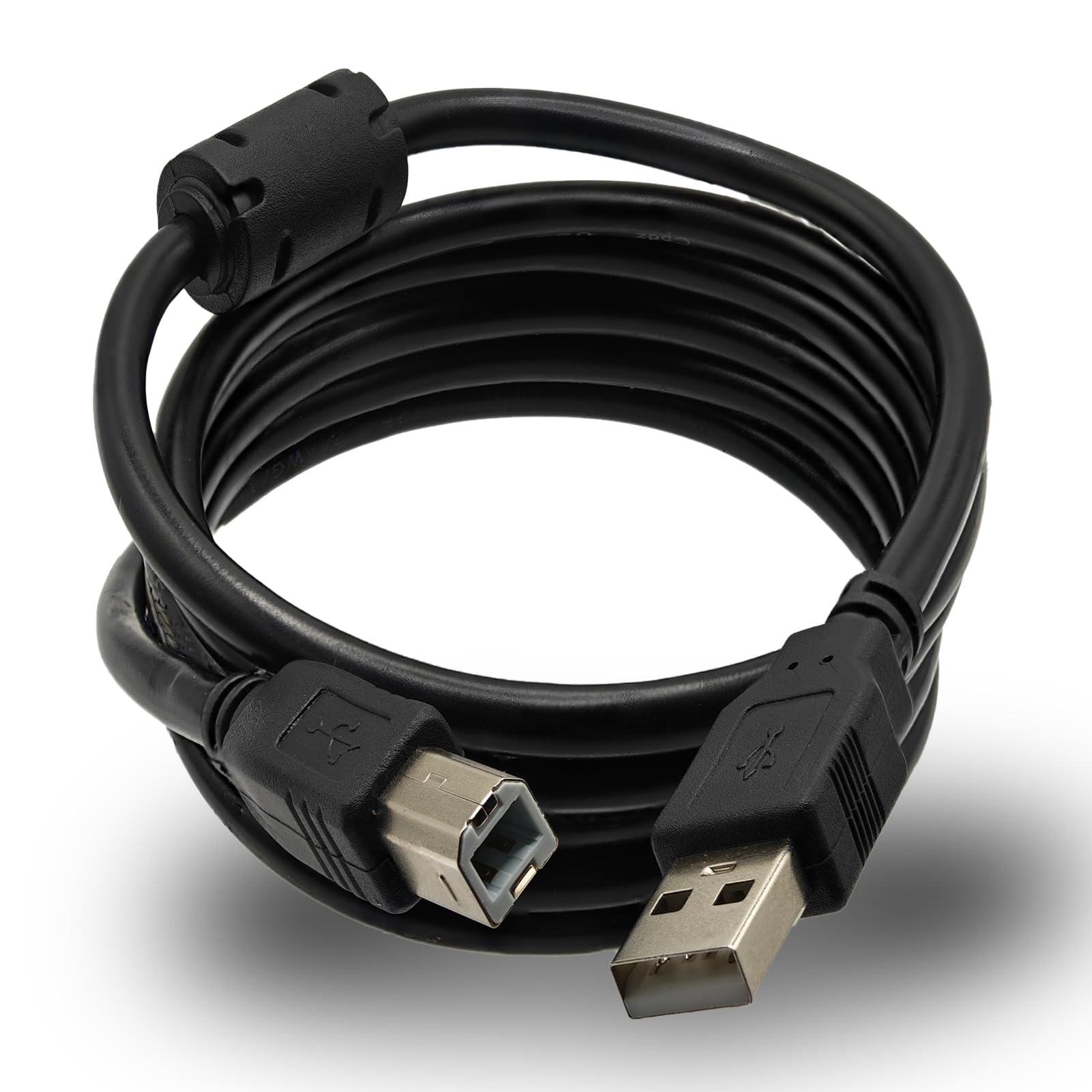 Cabo USB tipo B para controlador MIDI, cabo USB A para impressora USB B, cabo de