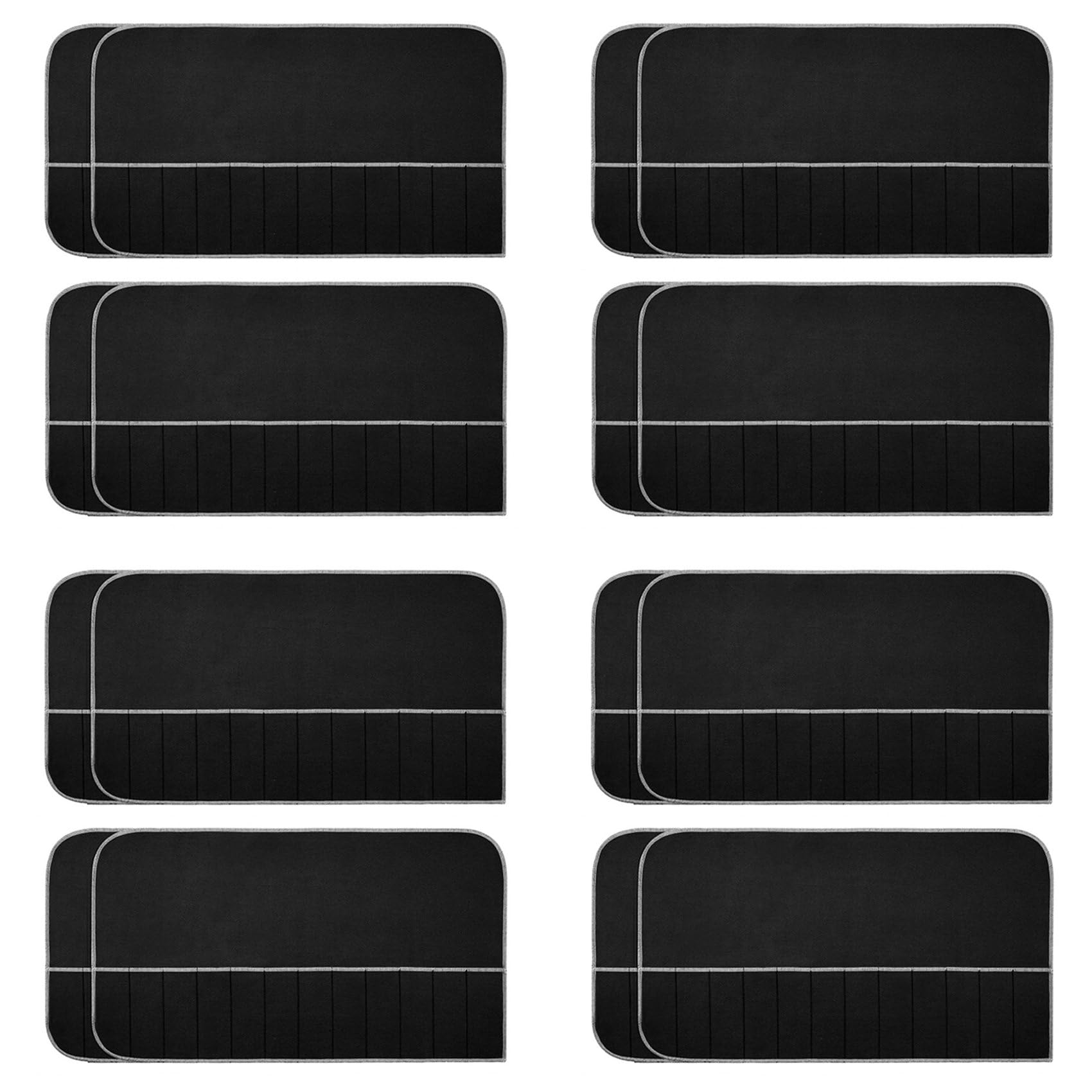 Aundhegrtt Silver Storage Bags Silver Storage Cloth Felt Flatware Organizer Anti Tarnish Silver Protector Bags 16pcs