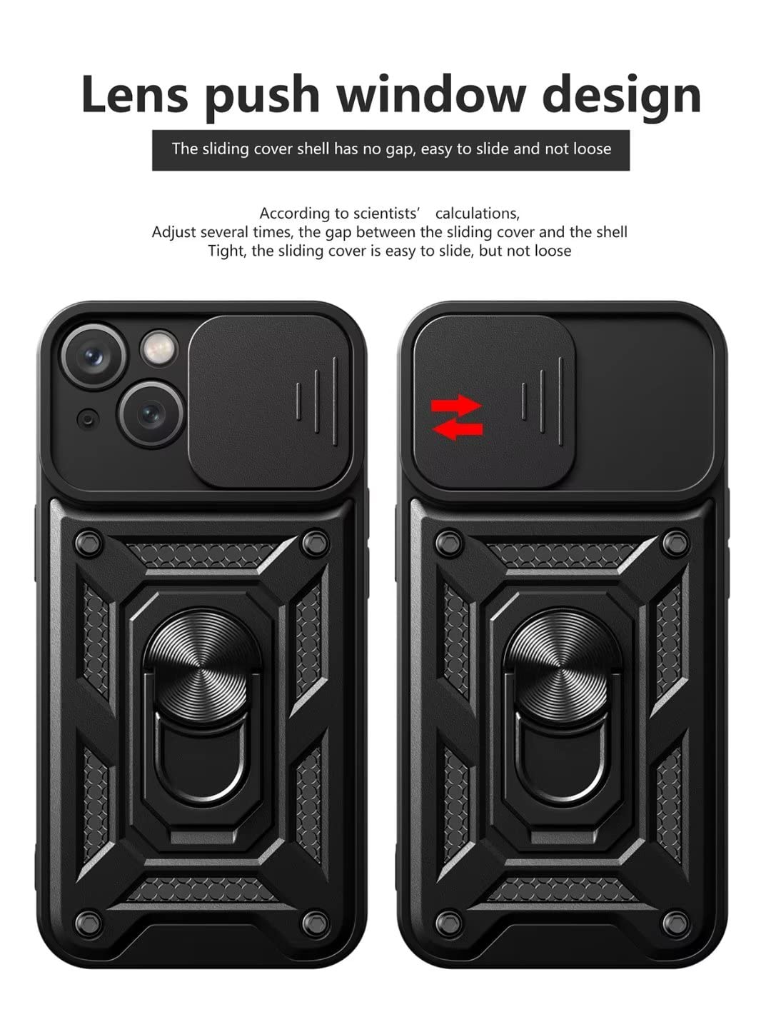 Cover Armor Per Motorola Moto G14: Resistente, Con Anello E Supporto Magnetico! (Oro Rosa) - 2