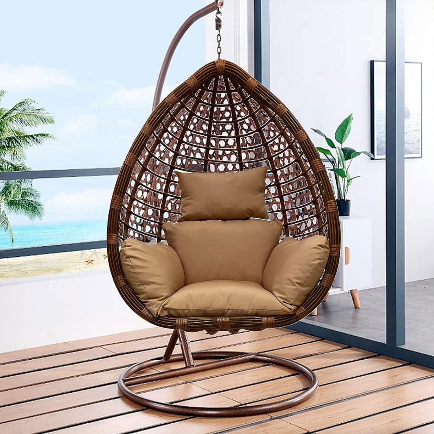 Argos Egg Chair SUGIFT Hanging Egg Chair Wicker Swing Hammock