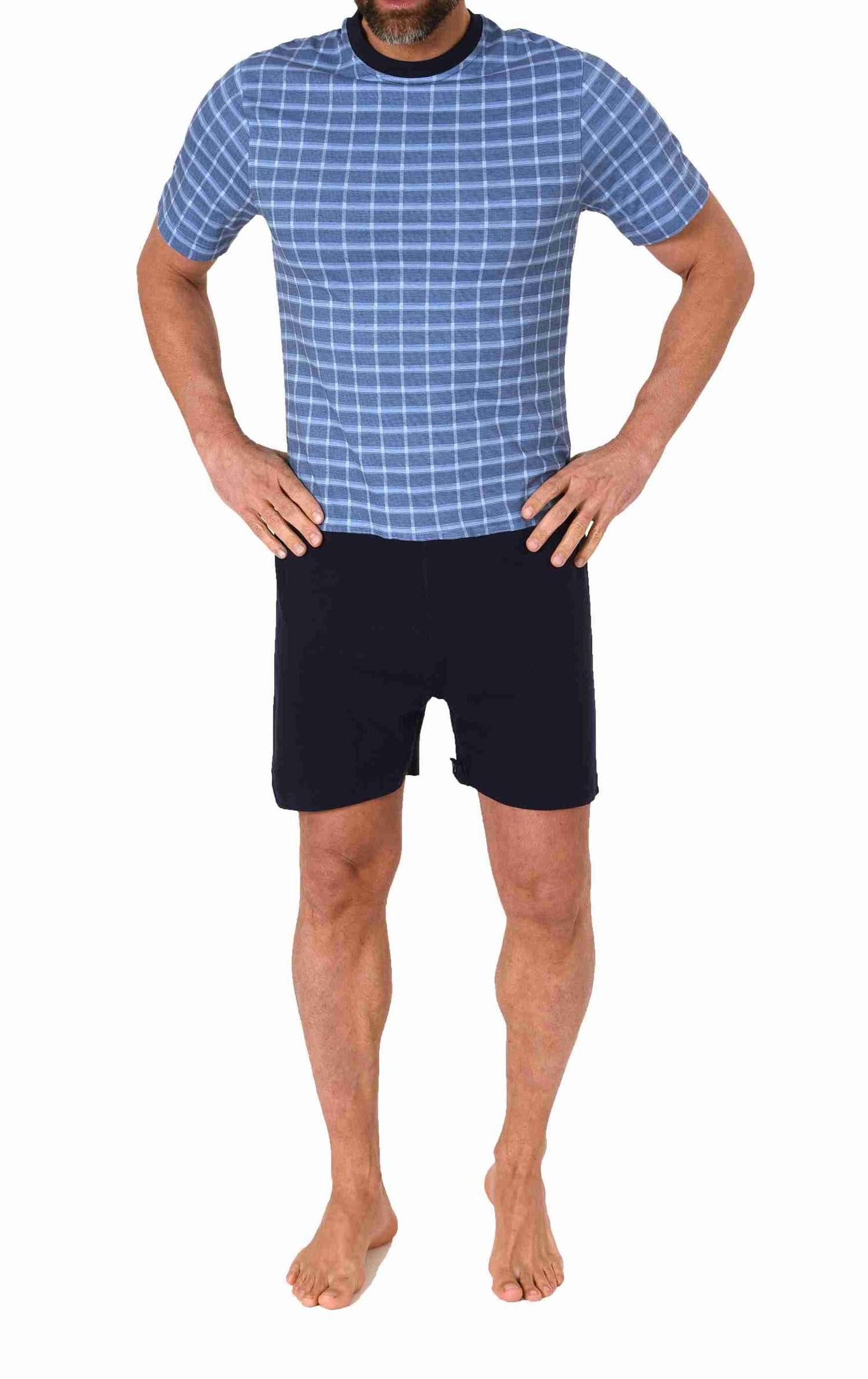 Normann Care Combinaison de soins pour homme à manches courtes avec fermeture éclair dans le dos et les jambes