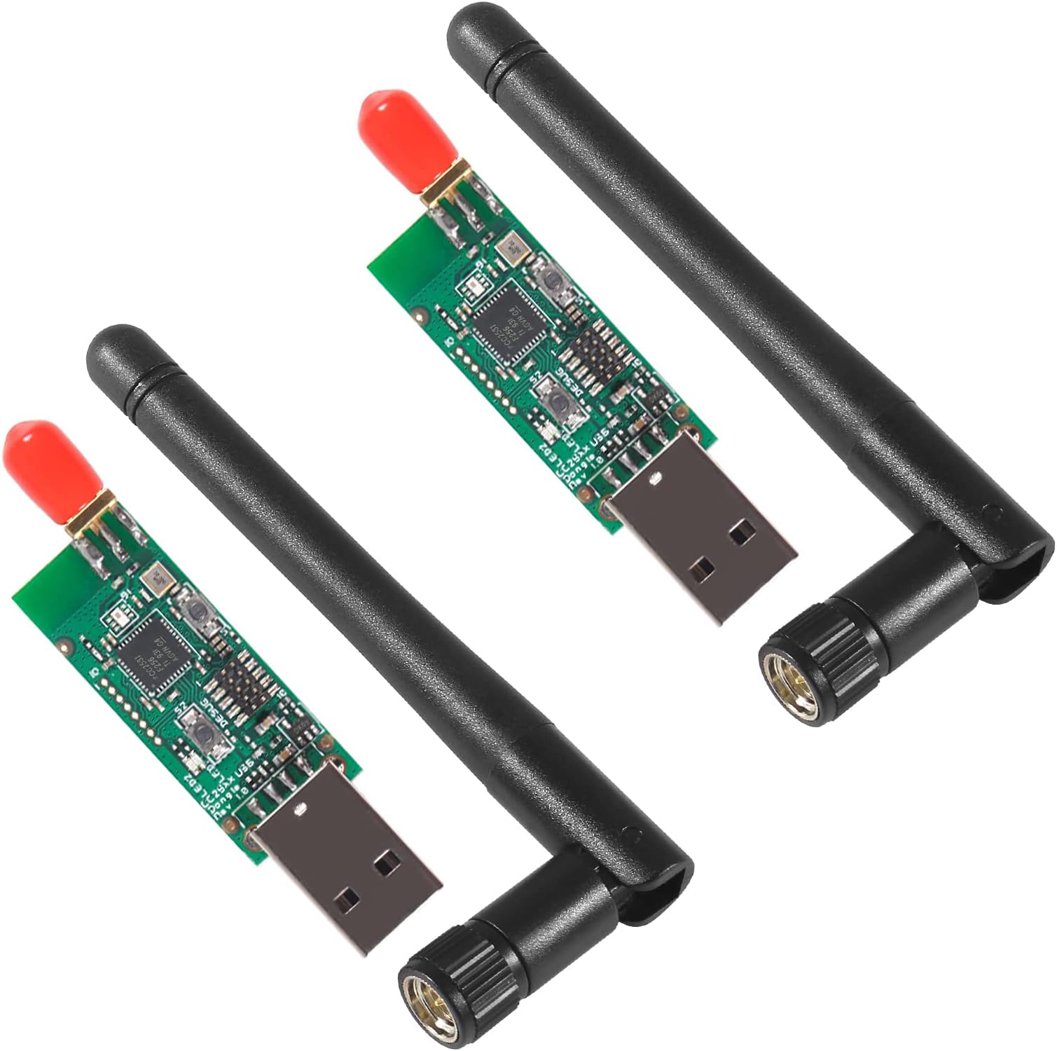 2Pcs Zigbee CC2531 Sniffer USB Dongle Bluetooth 4.0 Wireless Zigbee Analyzer Module with External Antenna