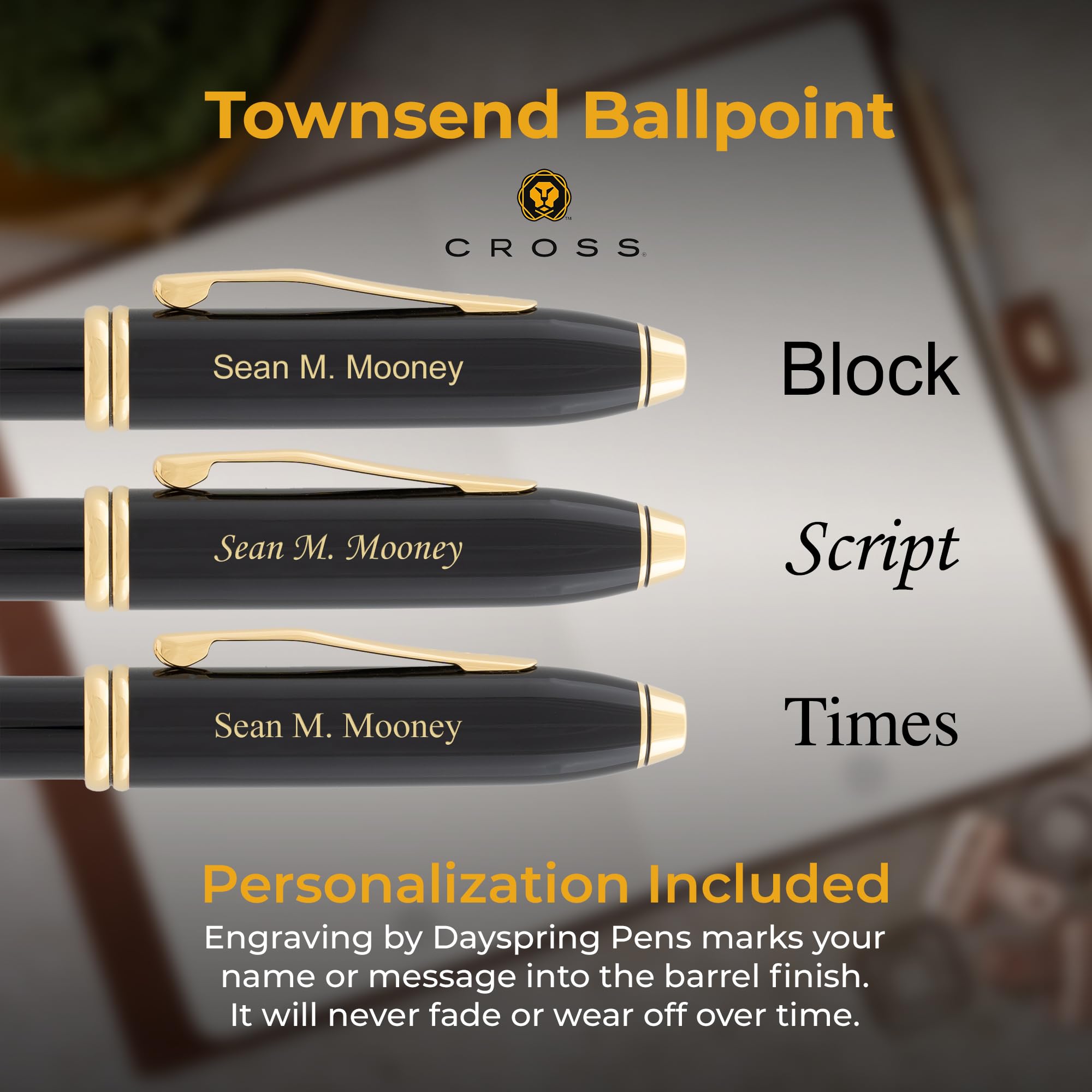 Engraved Cross Pen | Personalized Cross Townsend Ballpoint Pen