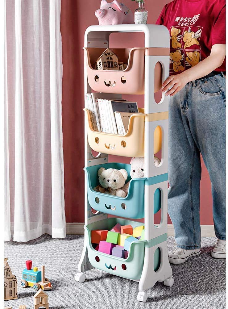 Dpliu Children's Plastic Multi-layer Storage Rack