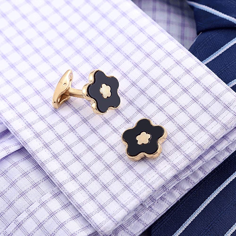 Gold Manschettenknöpfe Herren Hochzeit Hemd Manschettenknöpfe Männer Blume Manschettenknöpfe Manschetten