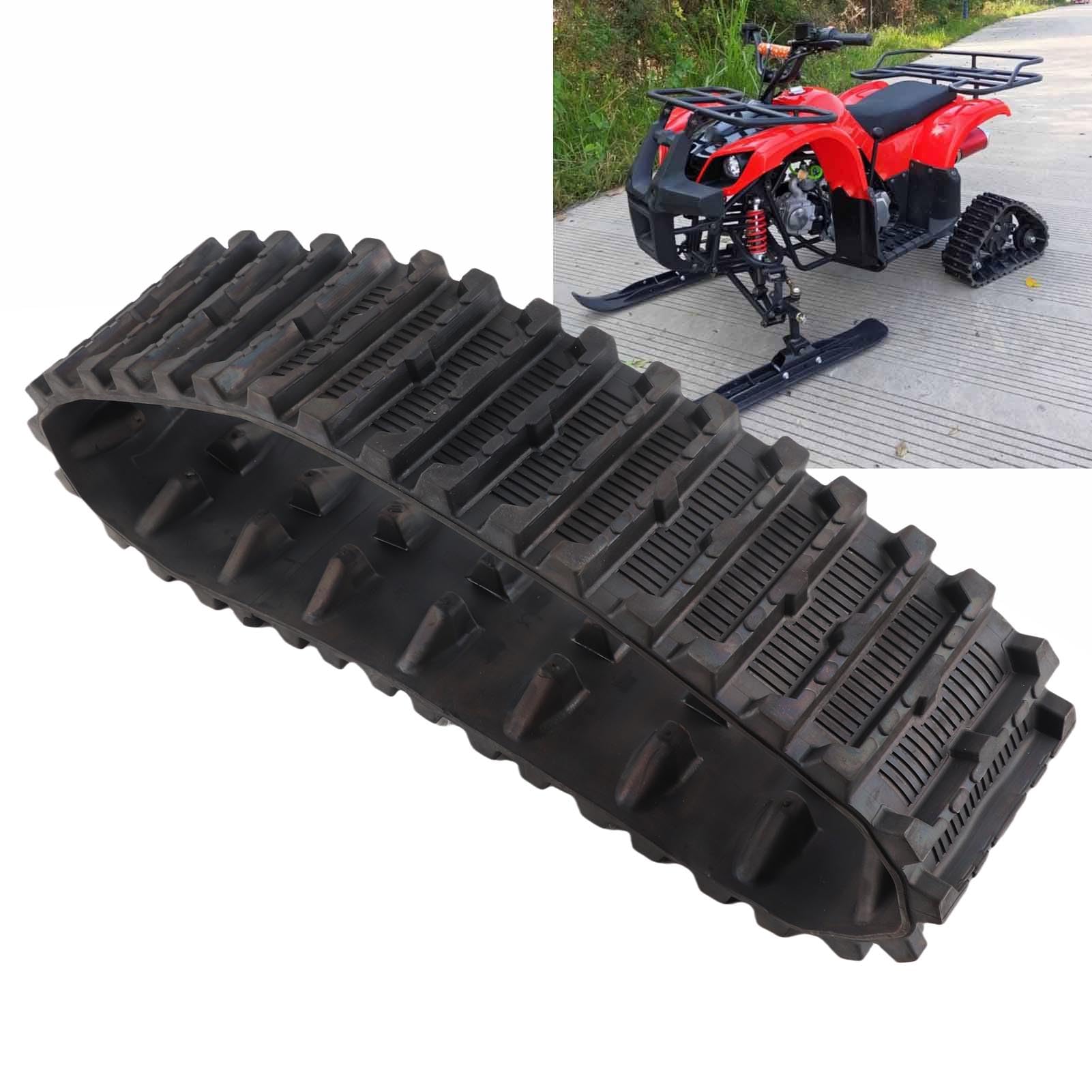 ATV-Gummikette, Gummiketten, Erhöhte Traktion, Radreifenkette für ATV, UTV, Elektrische Schneemobil-Schneefräse, Go-Kart