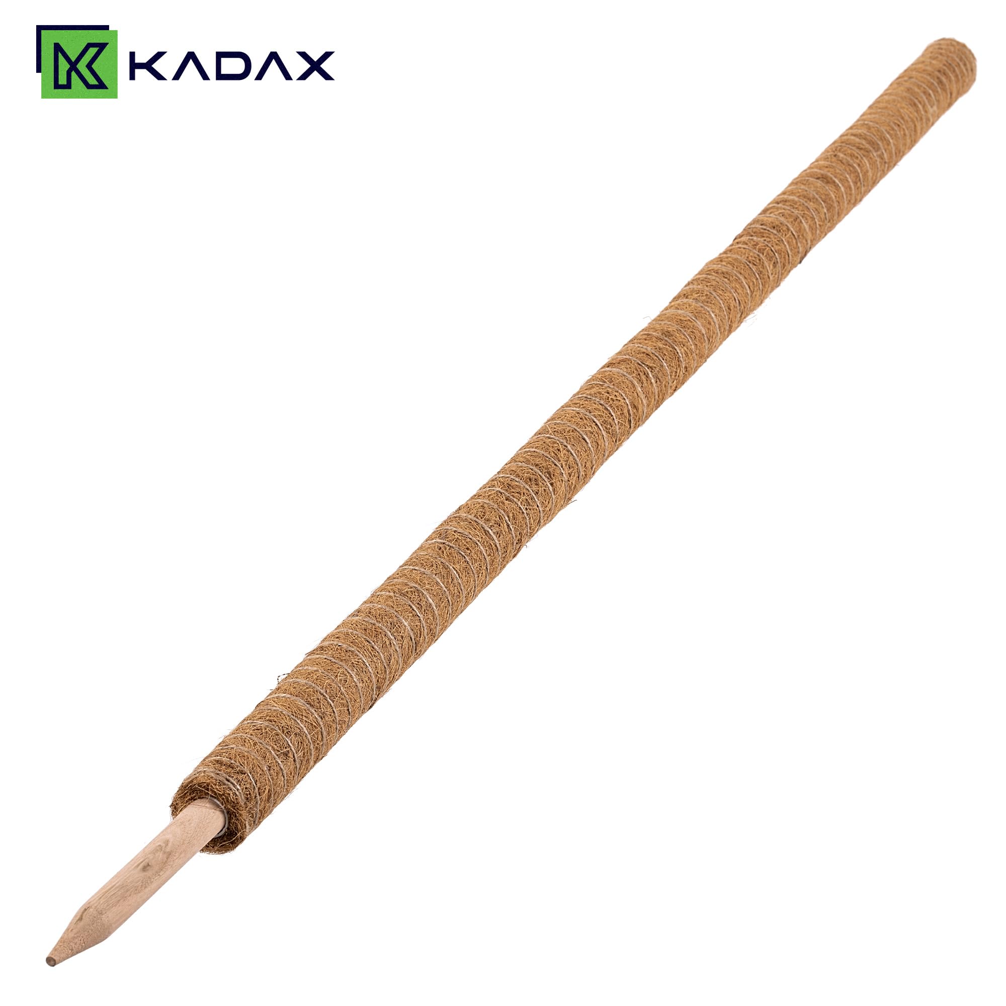KADAX Monstera Tutor - Tutor in fibra di cocco (150 cm), asta di cocco e bastoncino di schiuma per piante da interno, aiuto per arrampicata e supporto per piante da interno ed esterno