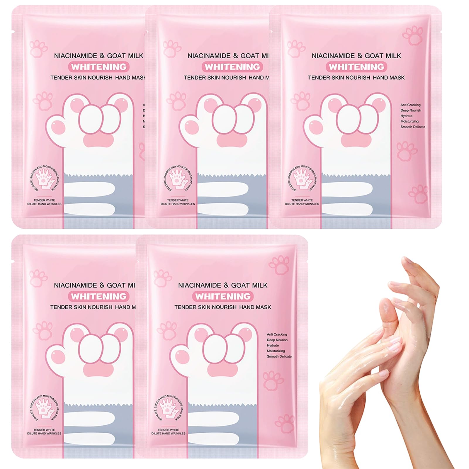 Whitening Cat Claw Hand Mask, 1 g (Pack of 1)
