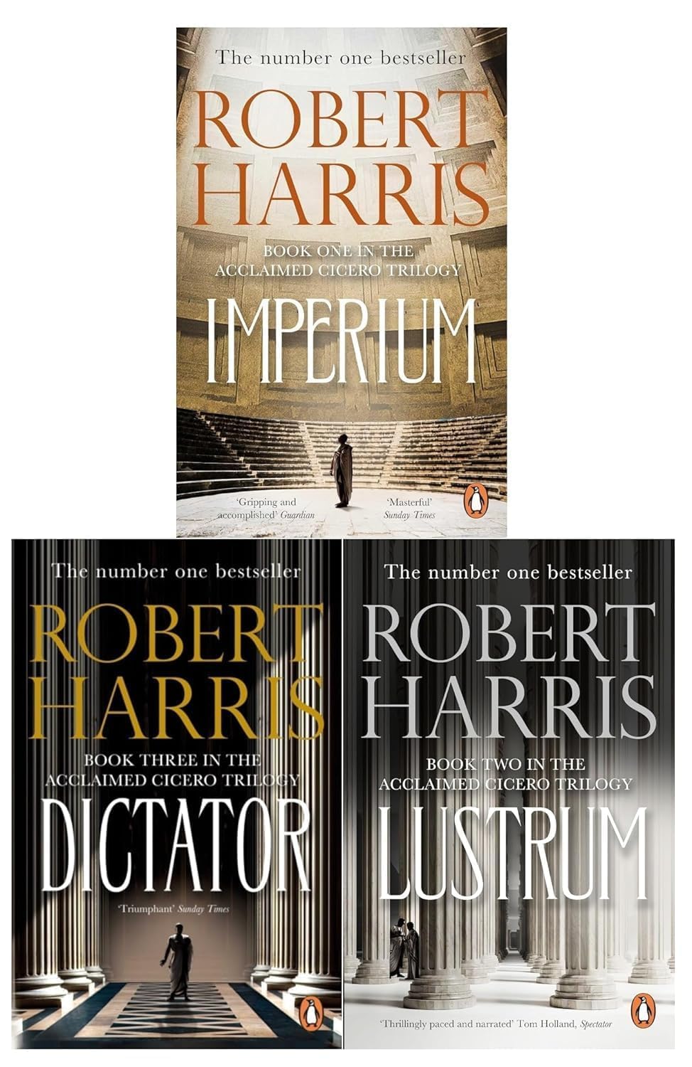 Buy Cicero Trilogy Robert Harris 3 Books Set Collection - Dictator, Lustrum, Imperium — BookShops.in