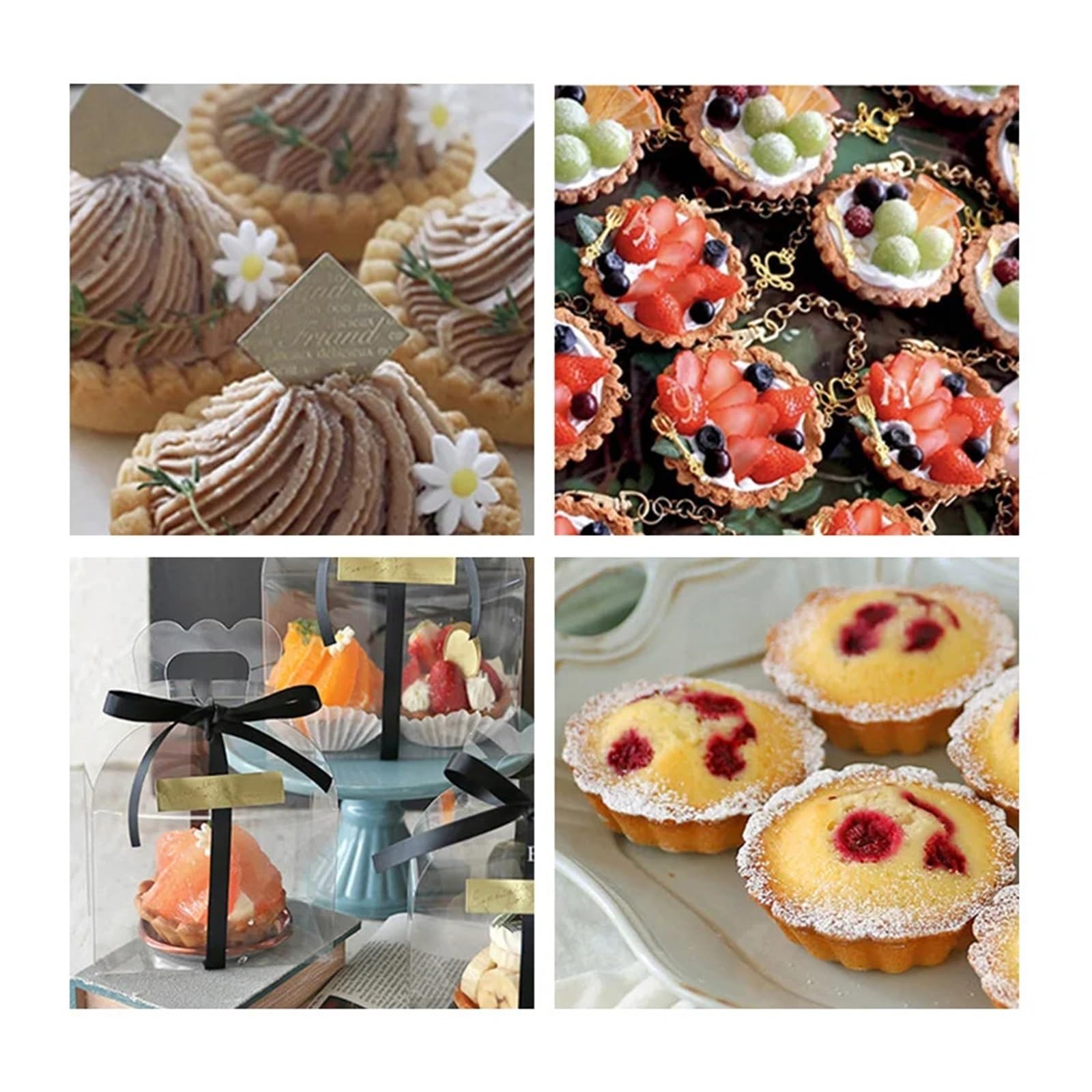 Genérico Molde for hornear de encaje flores acero al carbono, Mini Cupcake, galleta, fruta, huevo, molde DIY, herramienta for pasteles cocina(A)