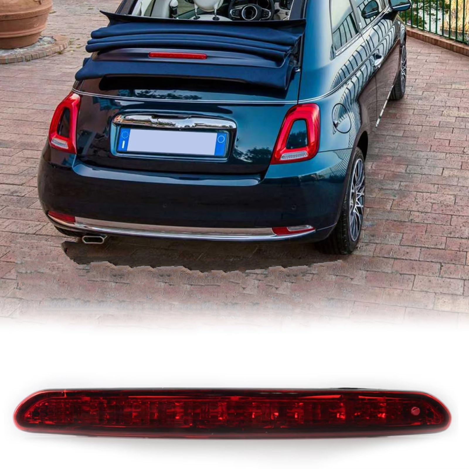 Luci Terzo Stop Auto Per Fiat Per Grande Per Punto Per Evo Luce freno per auto LED posteriore Terza luce freno Lampada di arresto impermeabile Luce Arresto Montata In Alto