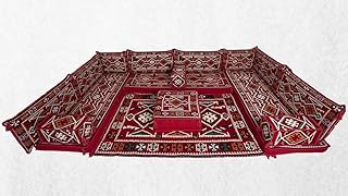 Red Arabic Jalsa, Sectional Sofa, Floor Pillows, Floor Cushions,Arabic Majlis,U Shaped Sofa Set,Pallet Sofas,Pallet Cushions,Sectional Sofas