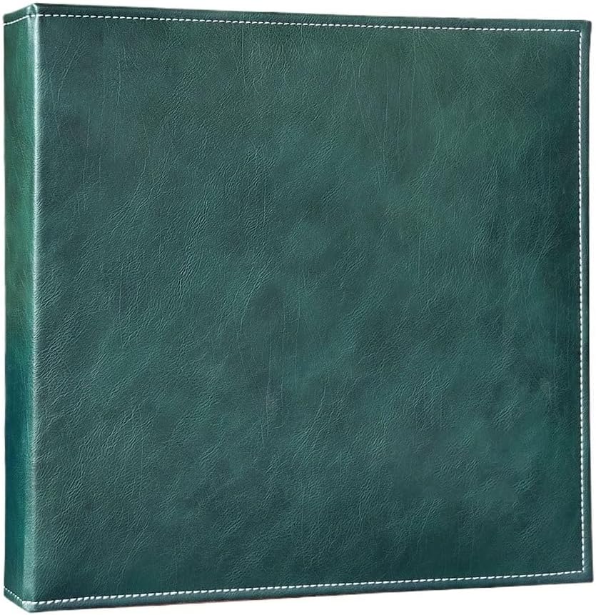 Travel Growth Commemorative Book ﻿ PU Leather Album Retro Creative Album Self-Adhesive Laminated Album Applicable to Photos, Receipts, Star Cards, etc(White-Dinosaur Doodle4)