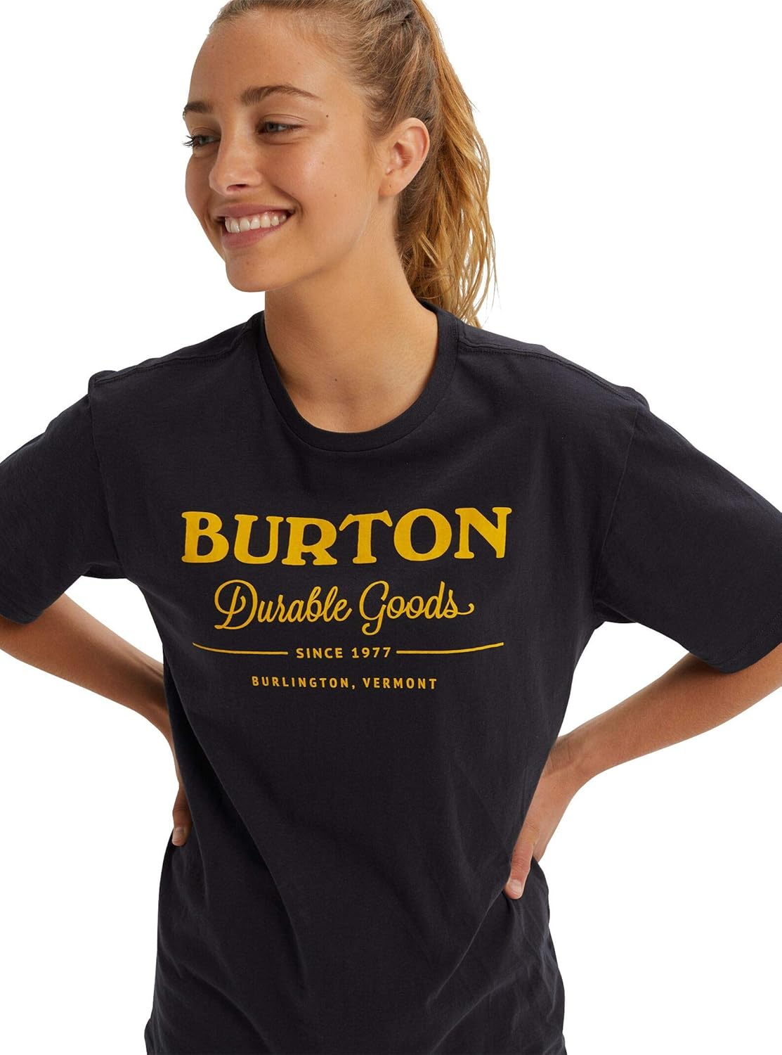 Burton Men's Durable Goods Short Sleeve Tee True Black New Large