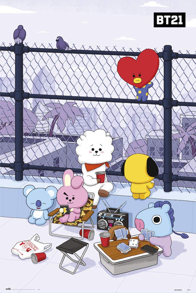 Grupo Erik Poster BT21-36 x 24 inches / 91.5 x 61 cm - Shipped Rolled Up - Cool Posters, Art Poster, Wall Posters & Prints
