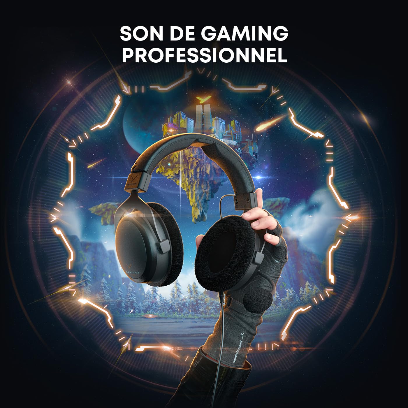 beyerdynamic MMX 300 Pro Casque Gaming Filaire avec transducteurs Stellar.45 et Microphone à condensateur