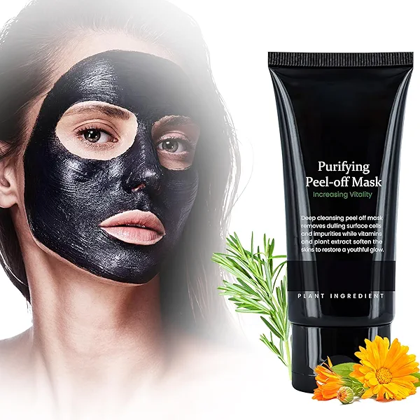 Peel Off Blackhead Remover Mask - Charcoal Blackhead Mask, Nose Blackhead Remover, Pore Remover, Deep Cleansing Blackhead Pores Acne for All Skin Types
