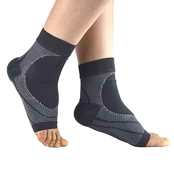足首サポーター 足底 足裏 土踏まず 捻挫 固定-2枚入り(ブルー XL) 足底筋膜炎 強圧 捻挫 足首固定 サポーター アーチサポーター
