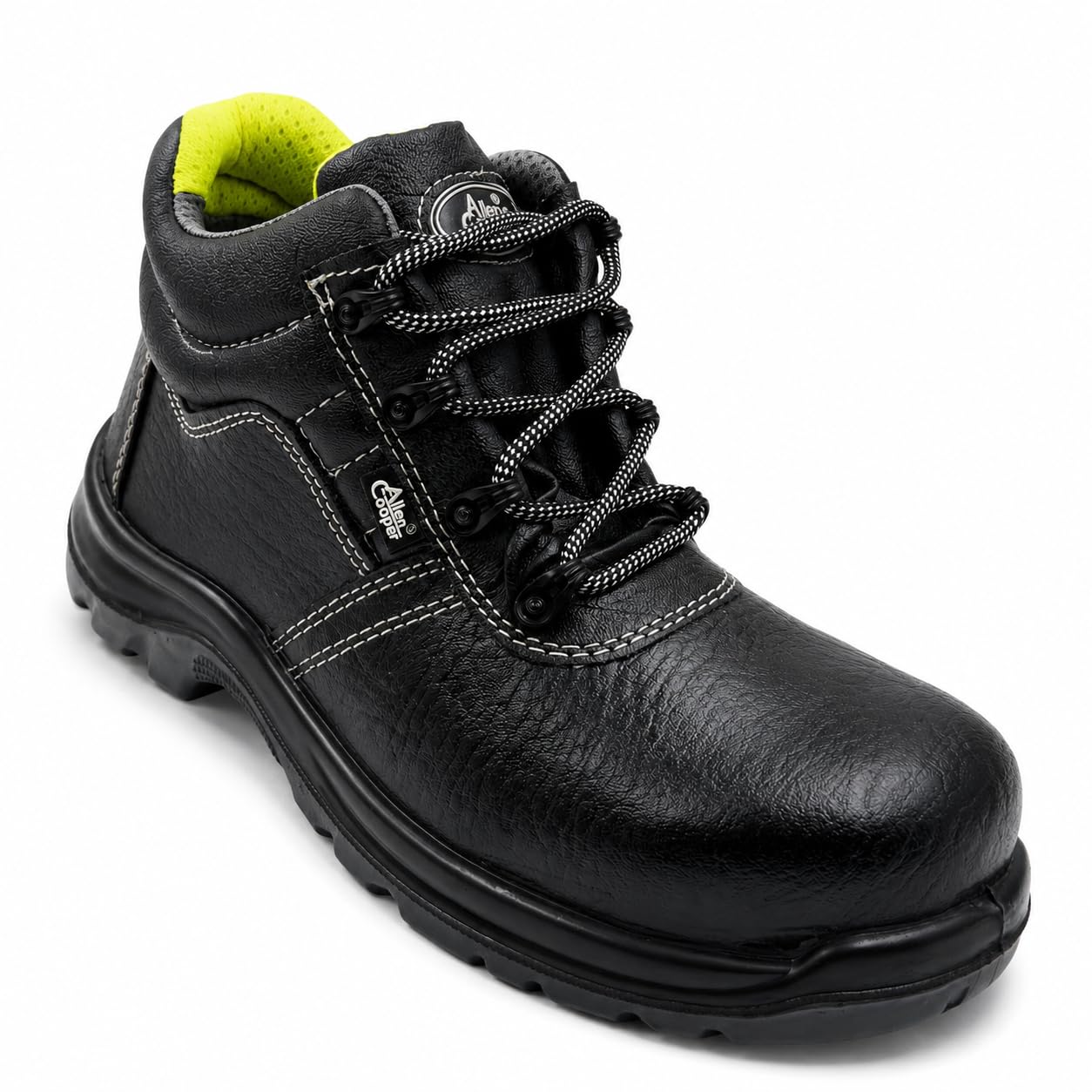 Allen Cooper AC-1266 Shock Resistant High Ankle Safety Shoe, ISI Marked for IS 15298 Pt-2, FRP Toe Cap for 200 Joules, Size 10-image-28