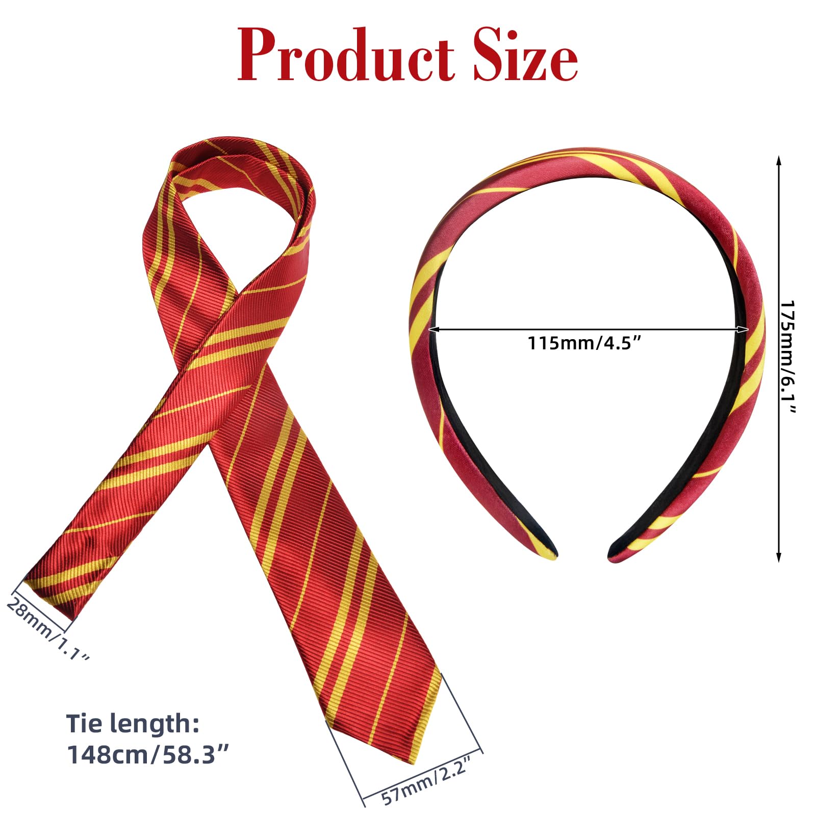 Halloween Wizard Costume Headband Accessories with Tie for Women Cosplay Party