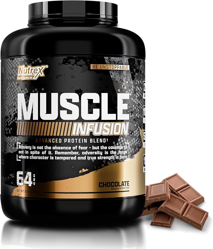 Chocolate Whey Protein Powder Muscle Builder for Men & Women Whey Isolate Infusion with w/EAA & Hi BCAA Sports Nutrition Delicious Taste and Texture Recovery and Strength Support