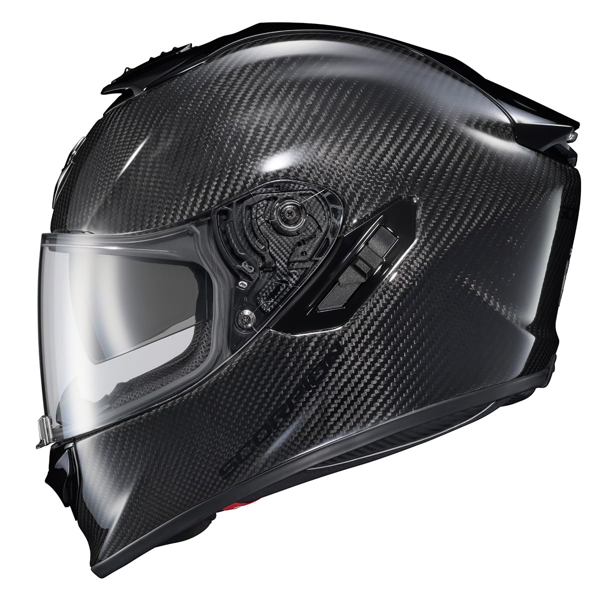 ScorpionEXO ST1400 EVO Carbon Fiber Full Face Sport Touring Street Motorcycle Helmet - Bluetooth Ready Speaker Pockets DOT ECE Solid (Matte Black - X-Large)