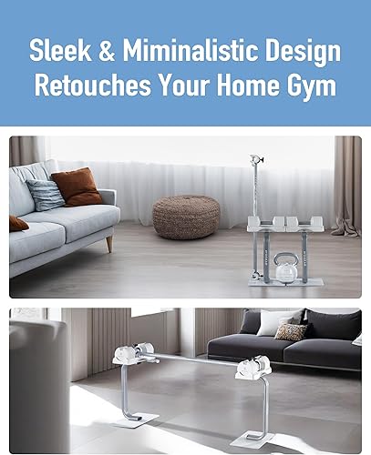 Miniatura 5 de BYZOOM FITNESS Soporte ajustable para mancuernas, soporte para entrenamiento con pesas, ejercicio de fitness para gimnasio en casa, mujer,