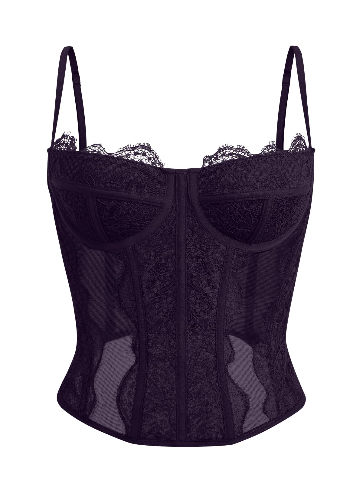 Dealmore Corset Tops for Women Going Out Fall Fashion Crop Sexy Lace Outfit
